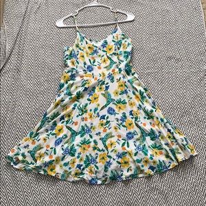 White floral summer dress